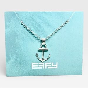 Effy Nautical Anchor Pendant on Necklace